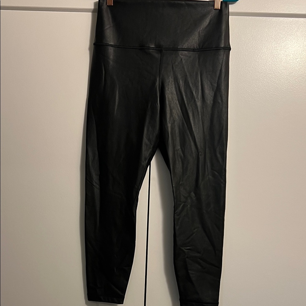 90 Degree By Reflex Shiny Black Leggings